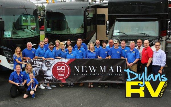 Dylan's was awarded service excellence and  customer excellence awards from Newmar!