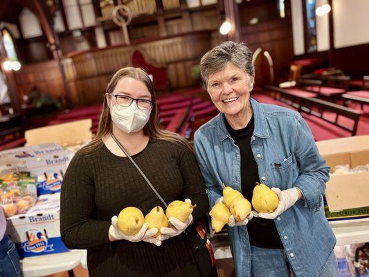 Our weekly Harvest Food Pantry serves over 225 households in our neighborhood.