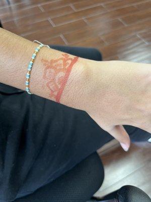 Henna tattoo @ Sony's , what a joke