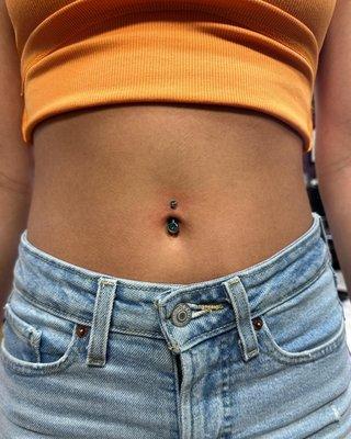 Navel piercing