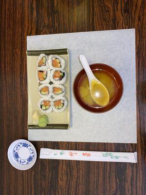 Alaska Roll, Miso Soup