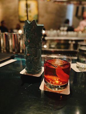 Mezcal old fashioned and fourth thieves