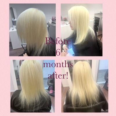 My friend hair grow so much, even after bleaching every 5 weeks!