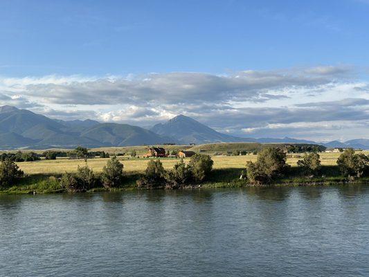 View from the gravel walkway north of camp