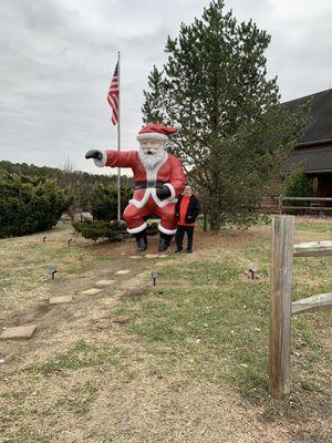 Big Santa out front