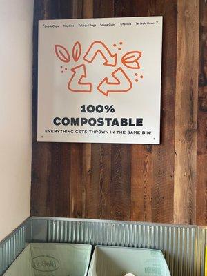 Everything is completely compostable!