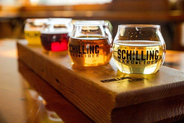 Adventure awaits with craft cider tasting flights and one of the nation's largest selections. Swing by, settle in, and explore craft cider!