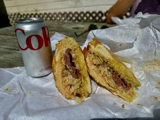 Pastrami Ruben on Dutch Crunch ($12)