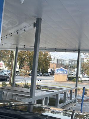 Outside covered patio