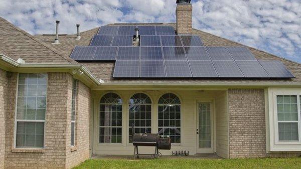 Rooftop solar panels by Energy Improvements in Tyler, Texas