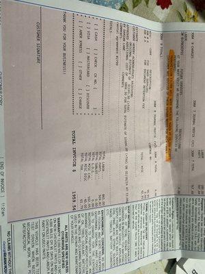 Criswell Service Invoices , 2021 Corvette 9700 miles, cost over $1900.00 for oil change, transmission & fluid changes, no major repairs!