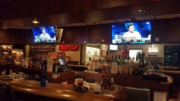 New TV's above the bars