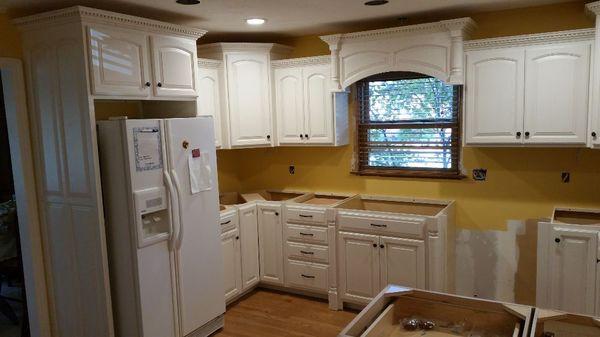 Oak painted and glazed kitchen