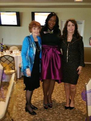 Guest Speaker - Jill Moore, Mary Kay Sales Director and Domestic Violence Survivor
 (right side)