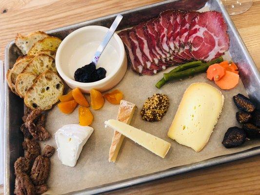 Cheese tasting board at The Rhined