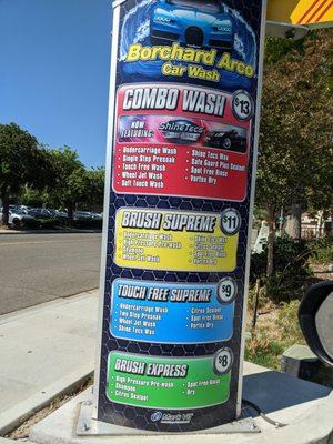 Car wash prices