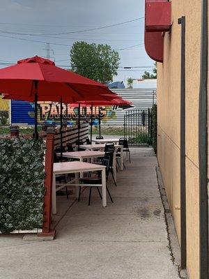 Brand new patio top to bottom.