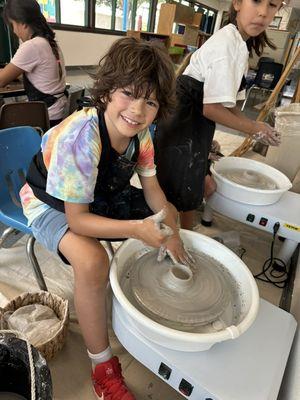 Hands on creativity with Clay.