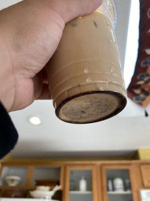 Coffee grounds in my latte