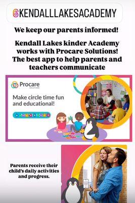 With our childcare management app.  We keep our parents informed of their child's activities and progress.