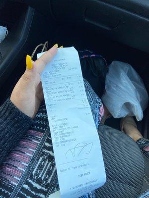 Some proof I actually went to the store -- owners check between 3:30-4 pm 3/26/2021