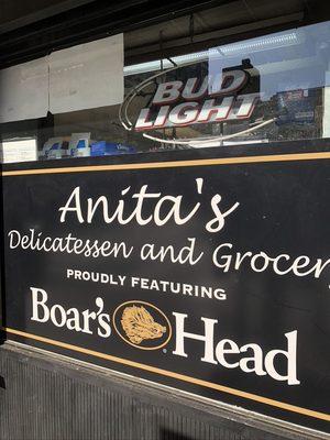 Front of Anita's Delicatessen & Grocery