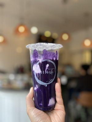 Ube latte