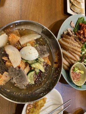 Naengmyeon and  Bo Ssamm