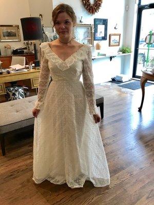 How the dress looked in the shop!