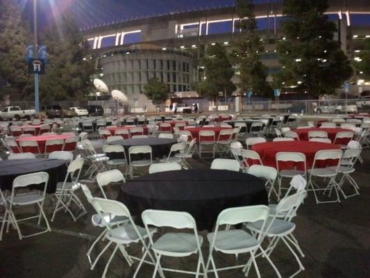 tailgate party at Qualcomm Stadium..GO AZTECS