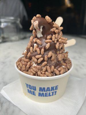 Koala crackle sundae from Dudley's deli window - amazing