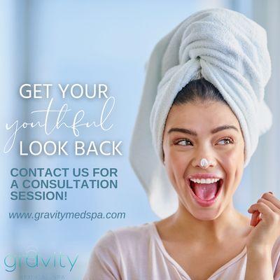 At Gravity Med Spa, we strive to make your skin the very best it can be. 

Learn more and book your complimentary consultation today!