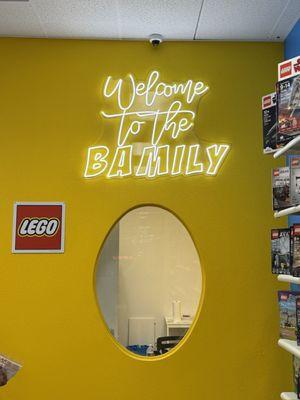 Custom neon sign for the BAM store...an authorized LEGO retailer