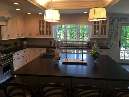 Black Absolute Honed counter tops