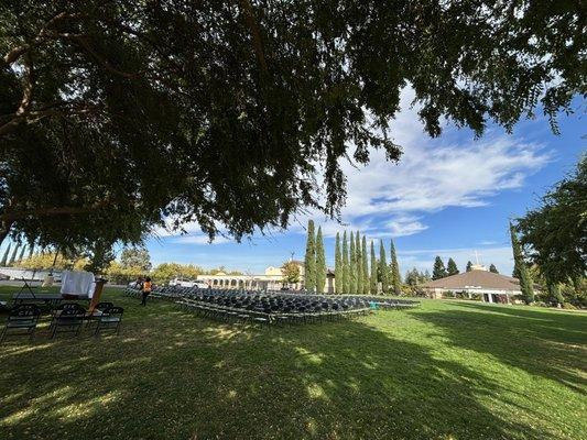 Outdoor Mass on the Grass