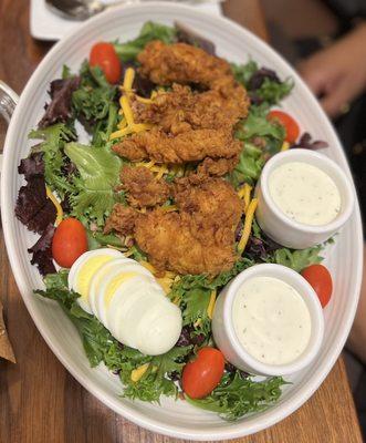 Cobb Salad with Fried Chicken Tenders