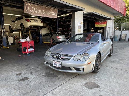 Mercedes benz SL65 amg. MSB Mercedes repair