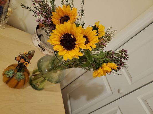 Sunflowers bouquet