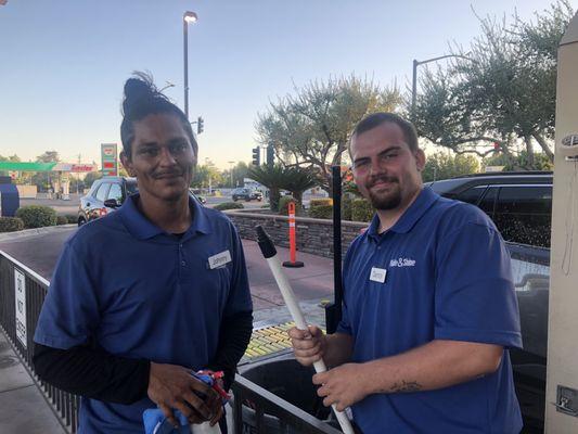 Thank you Derek and Joni for the wonderful service at the car wash yesterday. Thank you again and see you soon .