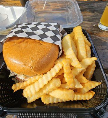 Nashville hot chicken with fries 18 bucks