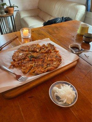 Kimchi pancake