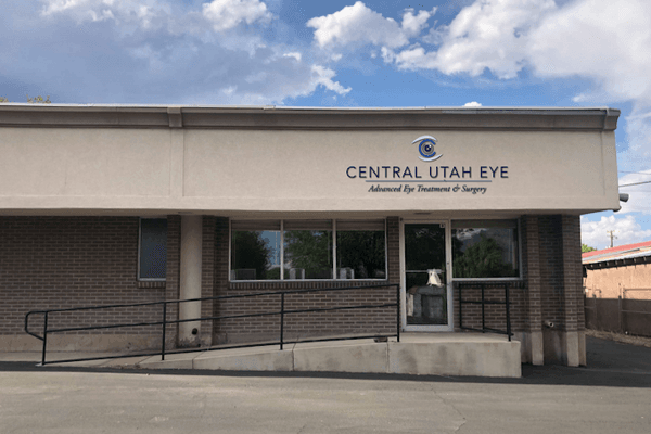 Central Utah Eye Clinic located at the end of the strip mall next to Dr. Kunzler's Dentist office.