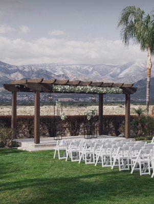 Wedding altar area