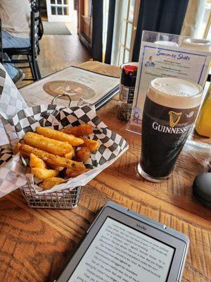 Happy Hour fries and a Guinness