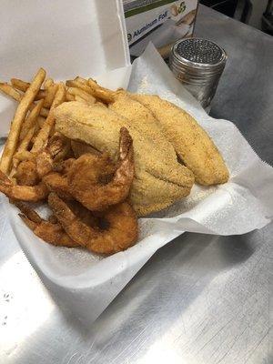 Fish combo tilapia and shrimp