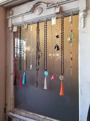 One of their jewelry walls