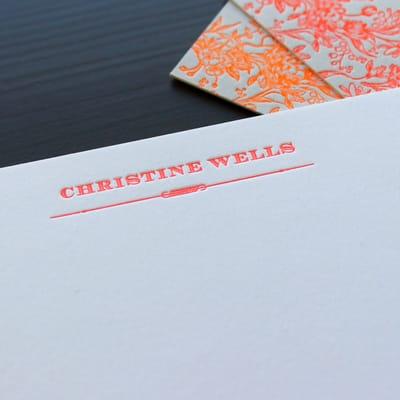 Bespoke Letterpress Note Cards