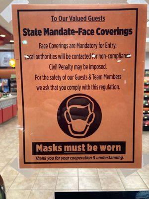 Kwik Shop employees do not acknowledge the governors mandate.  No authority will be called.