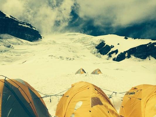 IMG camp at Ingraham Flats on Mt. Rainier