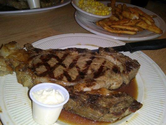 Grilled Prime Rib... my favorite steak... sorry rib eye.